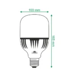 لامپ ال ای دی پارمیس 30 وات استوانه ای - تصویر 2